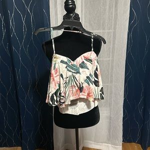 Sz XS Flounce Bathing suit top -Worn Once